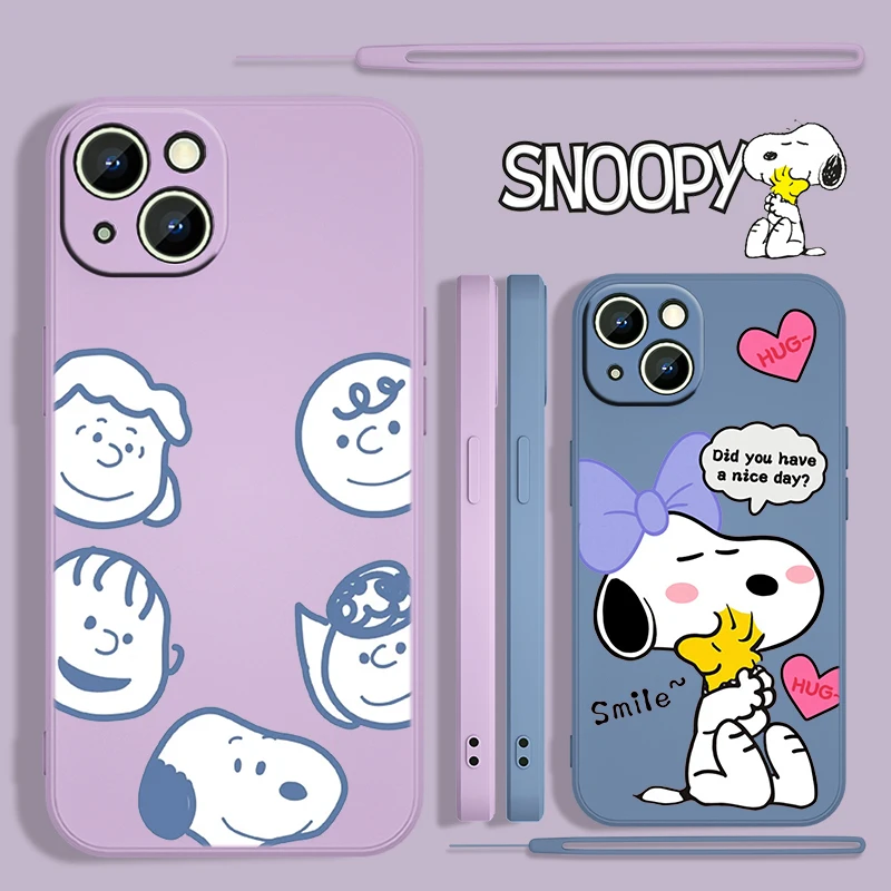 Hot Anime Snoopy Dog For Apple iPhone 13 12 Mini 11 Pro XS MAX XR X 8 7 6S SE Plus Liquid Rope Silicone Phone Case Capa Cover
Hot Anime Snoopy Dog For Apple iPhone 13 12 Mini 11 Pro XS MAX XR X 8 7 6S SE Plus Liquid Rope Silicone Phone Case Capa Cover