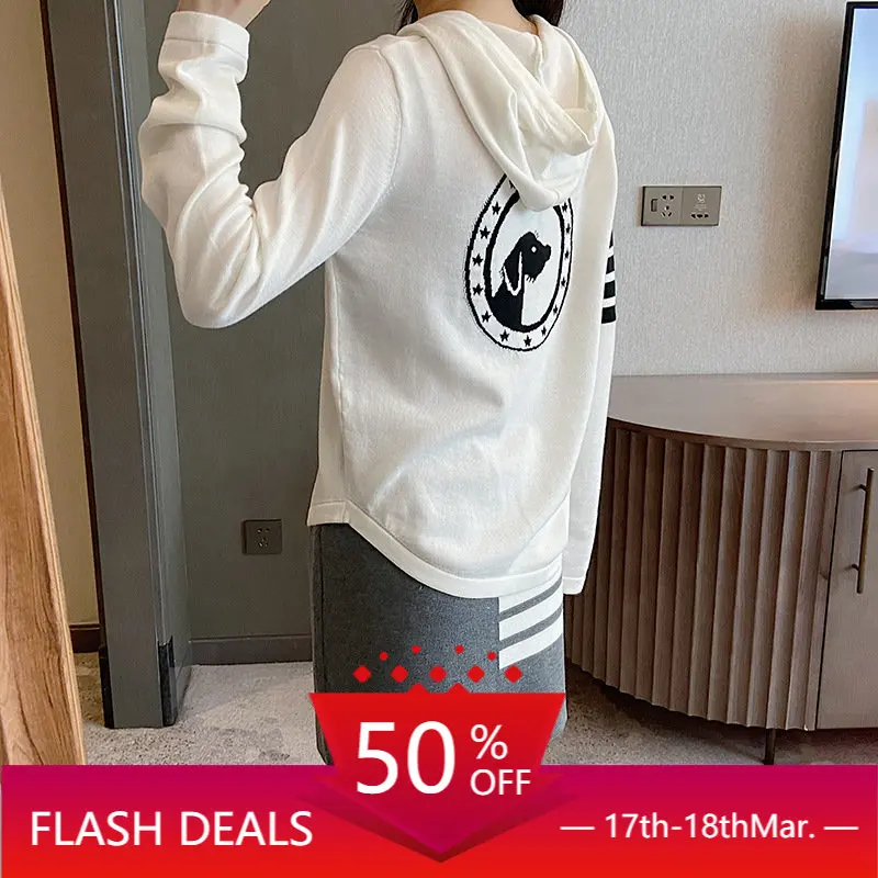 High Quality Fall Fashion Casual Hooded Drawstring Crossbar Back Puppy Pattern Bottomed Long Sleeve T-shirt Top Women
High Quality Fall Fashion Casual Hooded Drawstring Crossbar Back Puppy Pattern Bottomed Long Sleeve T-shirt Top Women