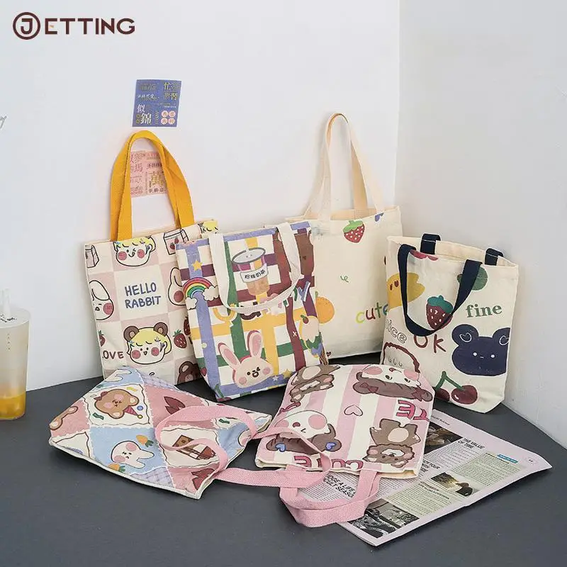 1PCS Canvas Handbag Canvas Tote Bags for Women Casual Shopper Cute Designer Handbag Japanese Style Cartoon Small Shoulder Bags
1PCS Canvas Handbag Canvas Tote Bags for Women Casual Shopper Cute Designer Handbag Japanese Style Cartoon Small Shoulder Bags