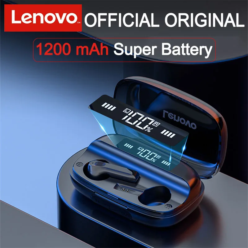 Lenovo QT81 Wireless Earphone 1200 mAh Bluetooth 5.0 Headphones AI Control Gaming Headset Stereo Bass Dual Mic Noise Reduction
Lenovo QT81 Wireless Earphone 1200 mAh Bluetooth 5.0 Headphones AI Control Gaming Headset Stereo Bass Dual Mic Noise Reduction