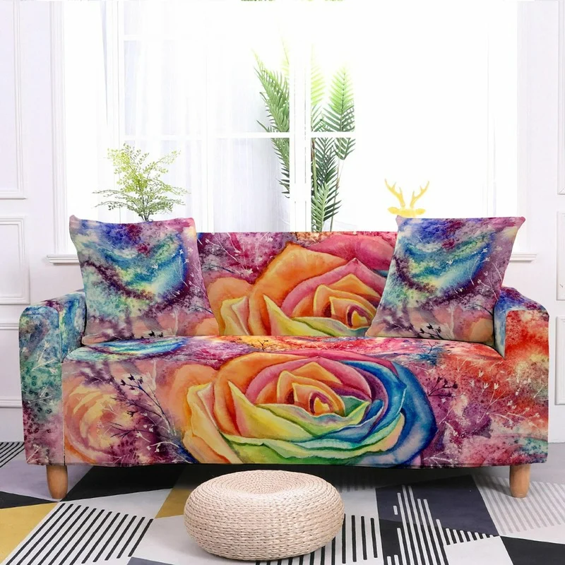 Floral Series Stretch Sofa Covers Rose Pattern All-Inclusive Dust-proof Furniture Protector Anti-fouling Corner Couch Covers
Floral Series Stretch Sofa Covers Rose Pattern All-Inclusive Dust-proof Furniture Protector Anti-fouling Corner Couch Covers