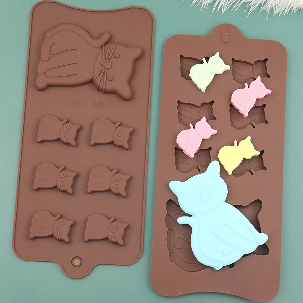 3D 7 Holes Cat Shape Chocolate Molds Silicone Bakeware Cake Baking Dish Cake Decoration Tool Kitchen Hand Soap Mold Cookies Mold
3D 7 Holes Cat Shape Chocolate Molds Silicone Bakeware Cake Baking Dish Cake Decoration Tool Kitchen Hand Soap Mold Cookies Mold