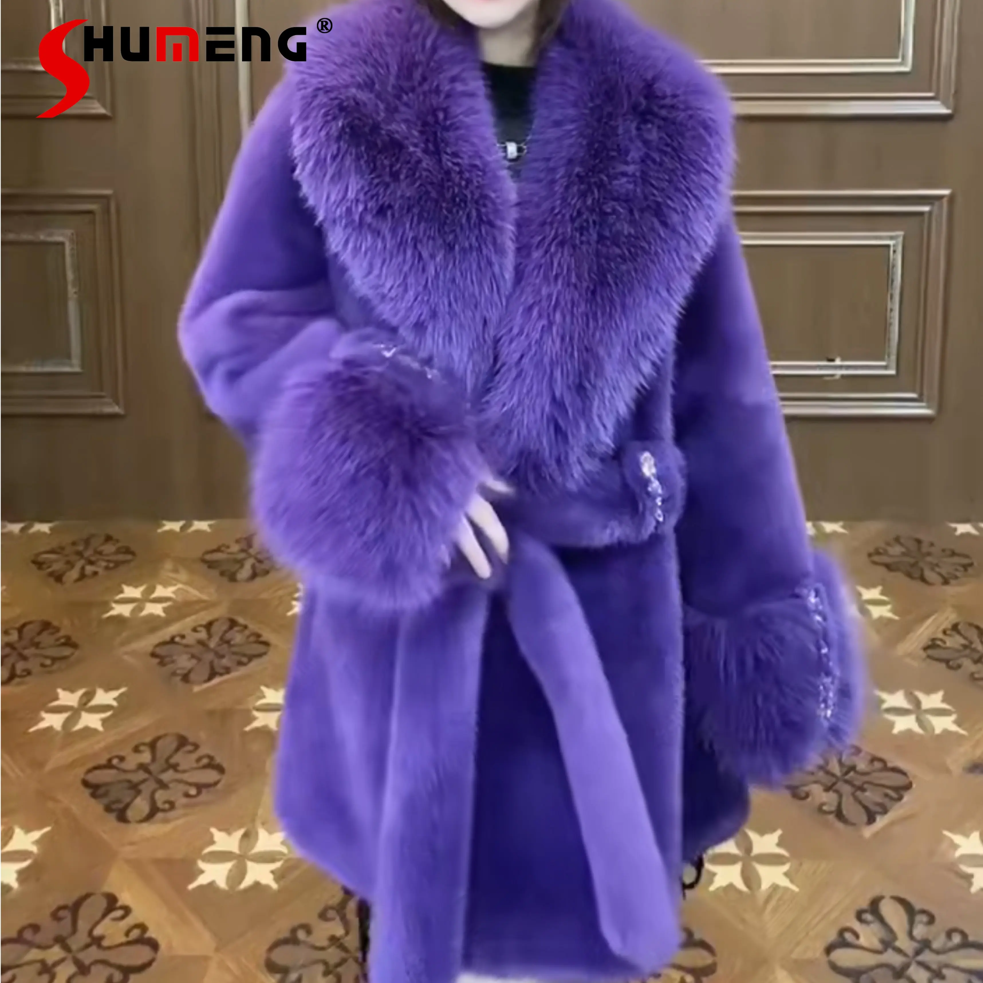 Long Sleeve Female Toka Double Face Wool Leather Warm Fur Jacket Women's Winter Fashion Trendy Embroidery Sequins Casual Jacket
Long Sleeve Female Toka Double Face Wool Leather Warm Fur Jacket Women's Winter Fashion Trendy Embroidery Sequins Casual Jacket