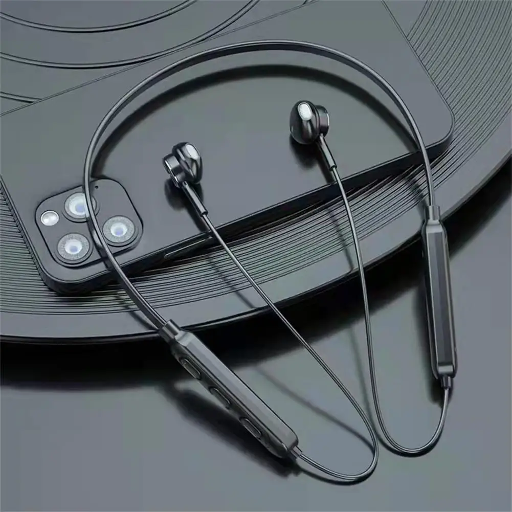 

Wireless Bluetooth-compatible 5.1 Headphones Stereo Noise Cancelling Neckband Headset Sports Earbuds With Microphone