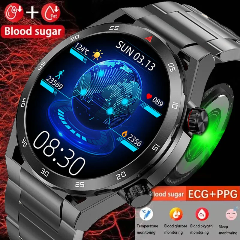 Medical Grade Blood Sugar HRV ECG Temperature Health Monitor Smartwatch Men’s Bluetooth Call Waterproof Sport Fitness Watches
Medical Grade Blood Sugar HRV ECG Temperature Health Monitor Smartwatch Men’s Bluetooth Call Waterproof Sport Fitness Watches