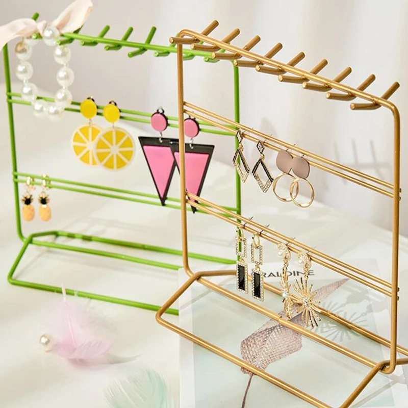 Cute Iron Earring Holder Stand Necklace Earrings Jewelry Hanging Stand with Stable Chassis Metal Hook Women Girls Gifts T8DE
Cute Iron Earring Holder Stand Necklace Earrings Jewelry Hanging Stand with Stable Chassis Metal Hook Women Girls Gifts T8DE