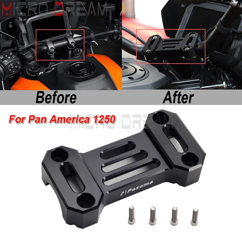 Motorcycle Handlebar Top Clamp CNC Aluminum Handle Bar Risers Mount Cover For Harley Pan America 1250 RA1250 Special RA1250S
Motorcycle Handlebar Top Clamp CNC Aluminum Handle Bar Risers Mount Cover For Harley Pan America 1250 RA1250 Special RA1250S
