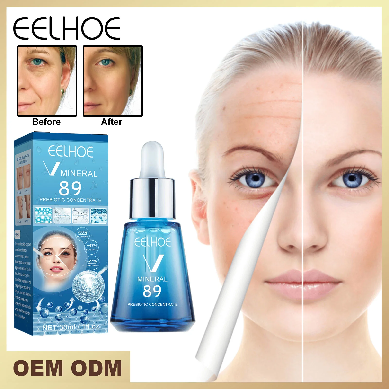 EELHOE V89 Probiotic Concentrated Anti-Wrinkle Serum Diminishes the Appearance of Lines and Wrinkles Hydrates and Firms the Skin
EELHOE V89 Probiotic Concentrated Anti-Wrinkle Serum Diminishes the Appearance of Lines and Wrinkles Hydrates and Firms the Skin