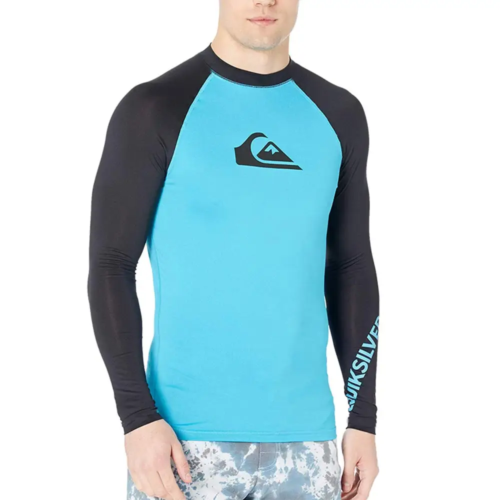 

Мужской купальник, плавательная футболка из лайкры, для серфинга, для пляжа, с УФ-защитой, одежда для плавания, с принтом, с защитой от сыпи, с длинным рукавом, плотная рубашка