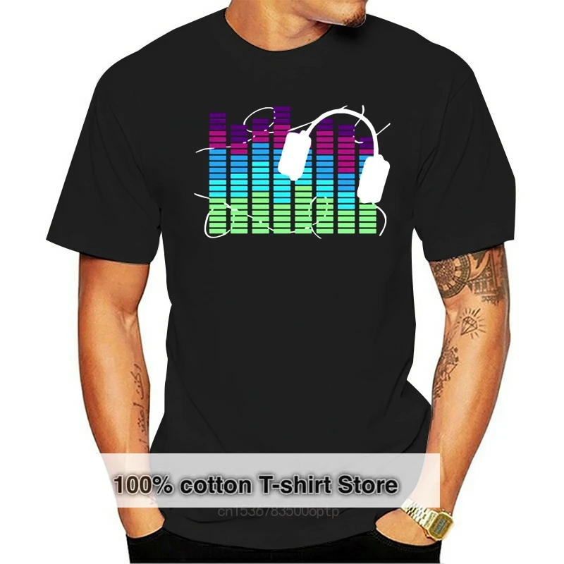 Sound Activated LED T Shirt Light Up and down Flashing Equalizer EL T-Shirt Men dj Music short sleeve o neck black tops
Sound Activated LED T Shirt Light Up and down Flashing Equalizer EL T-Shirt Men dj Music short sleeve o neck black tops
