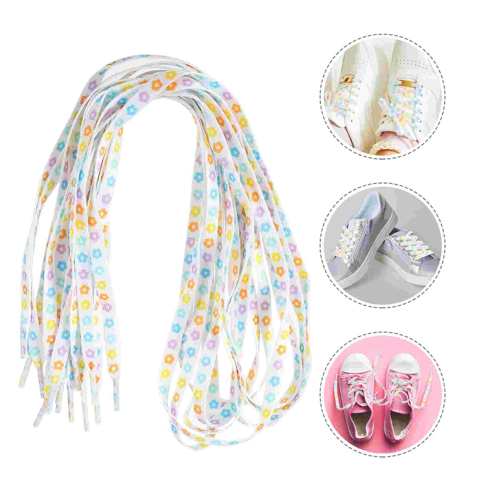 4 Pairs Flower Laces Casual Shoe Fashion Boots Aldult Printed Polyester Flat Shoes Accessory Baby Girls
4 Pairs Flower Laces Casual Shoe Fashion Boots Aldult Printed Polyester Flat Shoes Accessory Baby Girls