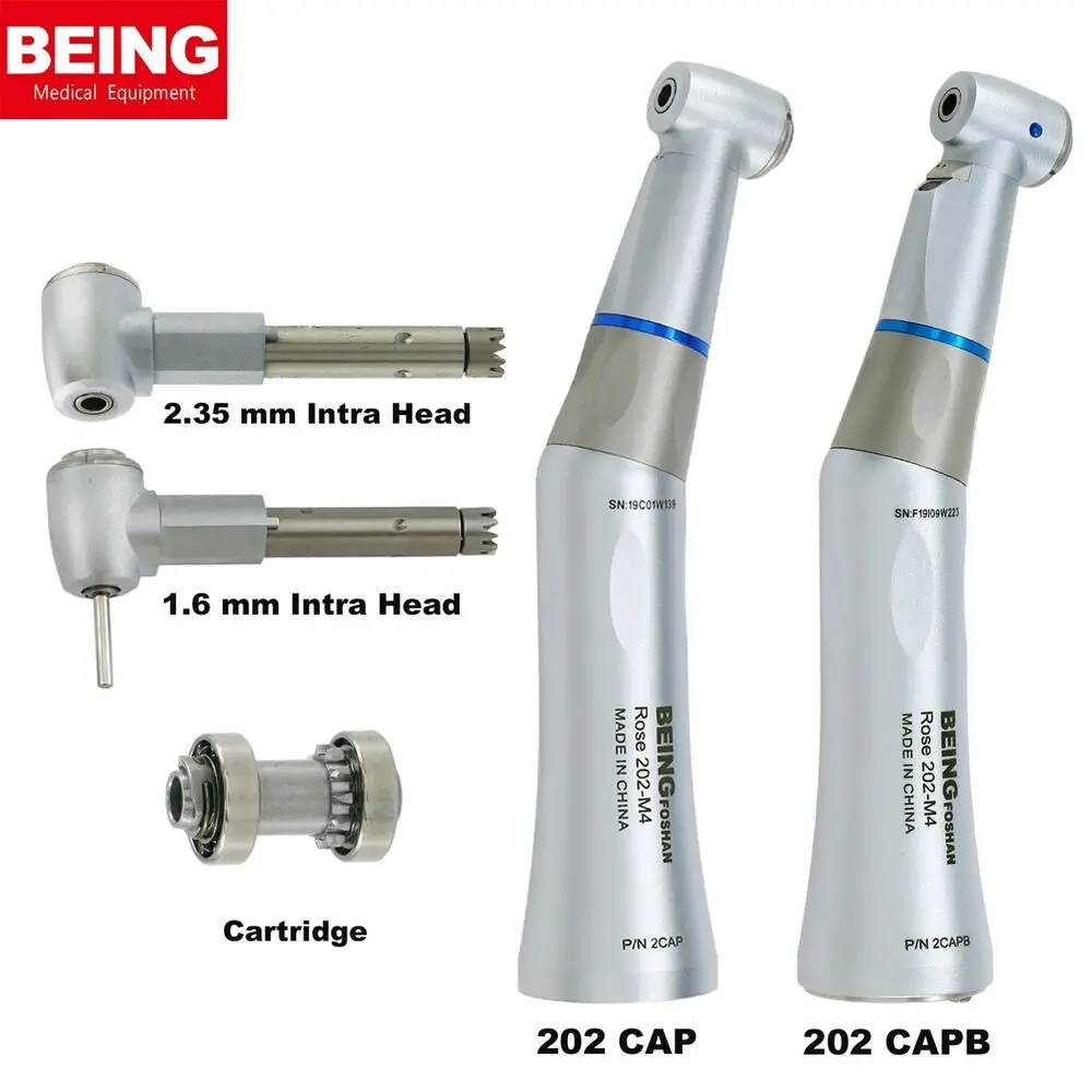 BEING Dental Low Speed Contra Angle Fiber Optic Handpiece 1.6mm 2.35mm Intra Head fit Kavo
BEING Dental Low Speed Contra Angle Fiber Optic Handpiece 1.6mm 2.35mm Intra Head fit Kavo