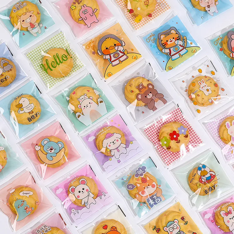 100Pcs 7x7+3cm Plastic Cartoon Self-Adhesive Bag Bakery Packaging Cookie Snack Candy Bags Birthday Party Gift
100Pcs 7x7+3cm Plastic Cartoon Self-Adhesive Bag Bakery Packaging Cookie Snack Candy Bags Birthday Party Gift