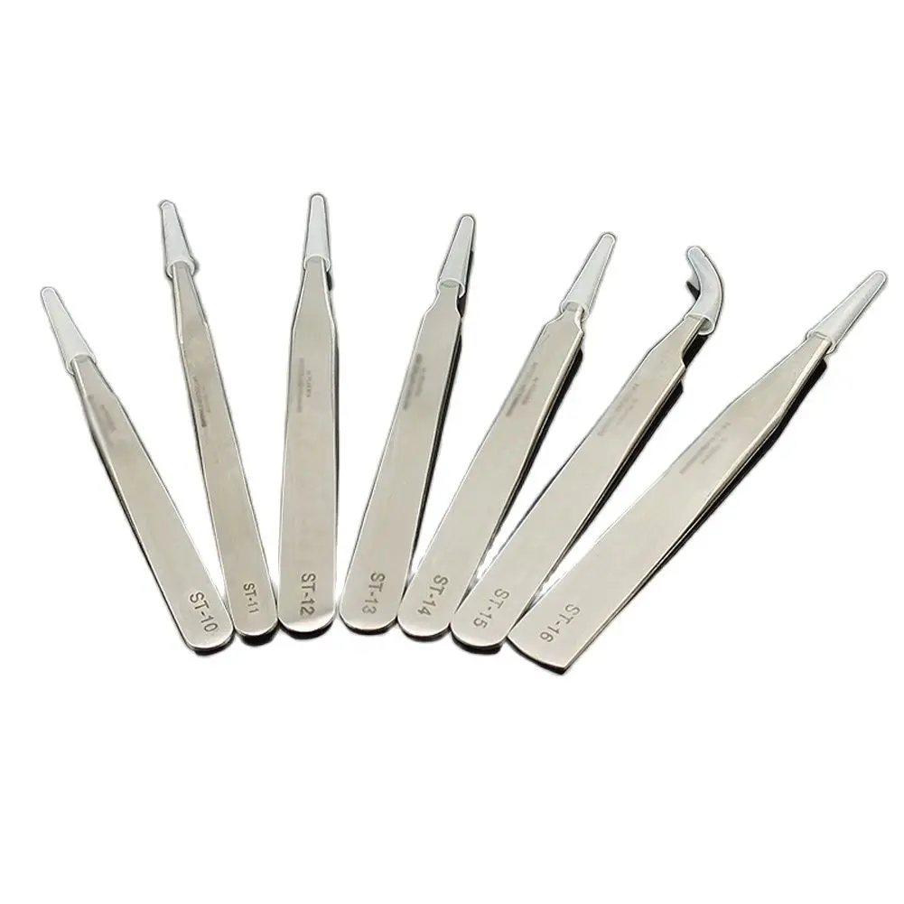 1PCS Stainless Steel Tweezers Maintenance Tool Anti-static Industrial Precision Curved Straight Tweezers Watchmaker Repair Tool
1PCS Stainless Steel Tweezers Maintenance Tool Anti-static Industrial Precision Curved Straight Tweezers Watchmaker Repair Tool