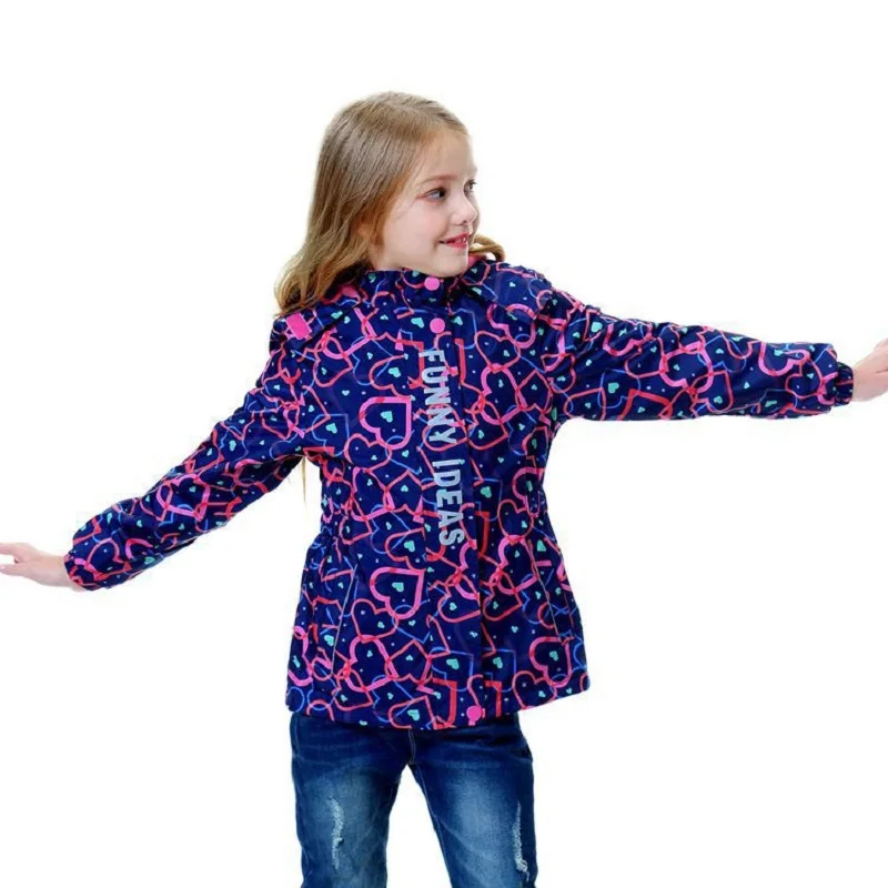 Spring Autumn Waterproof Fleece Baby Girls Jackets Love Pattern Navy Child Coat Kids Outfits Children Outerwear 3-12 Years Old
Spring Autumn Waterproof Fleece Baby Girls Jackets Love Pattern Navy Child Coat Kids Outfits Children Outerwear 3-12 Years Old