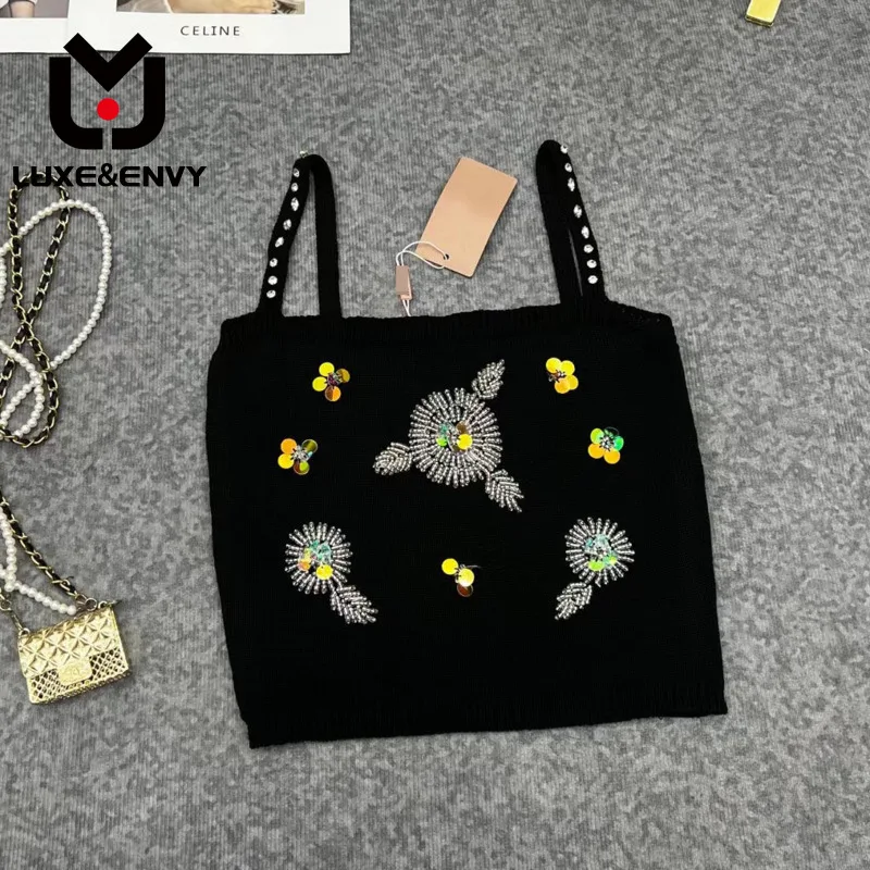 LUXE&ENVY Style Bead Sling Tank Top For Women's Summer Outwear 2023 New Heavy Industry Style Celebrity Short
LUXE&ENVY Style Bead Sling Tank Top For Women's Summer Outwear 2023 New Heavy Industry Style Celebrity Short