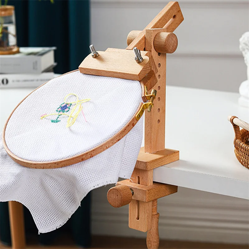 Wooden Embroidery Hoop 360 Degree Rotation Adjustable Desktop Stand Cross Stitch Rack Frames Rings Adults Mother Gift Sewing
Wooden Embroidery Hoop 360 Degree Rotation Adjustable Desktop Stand Cross Stitch Rack Frames Rings Adults Mother Gift Sewing