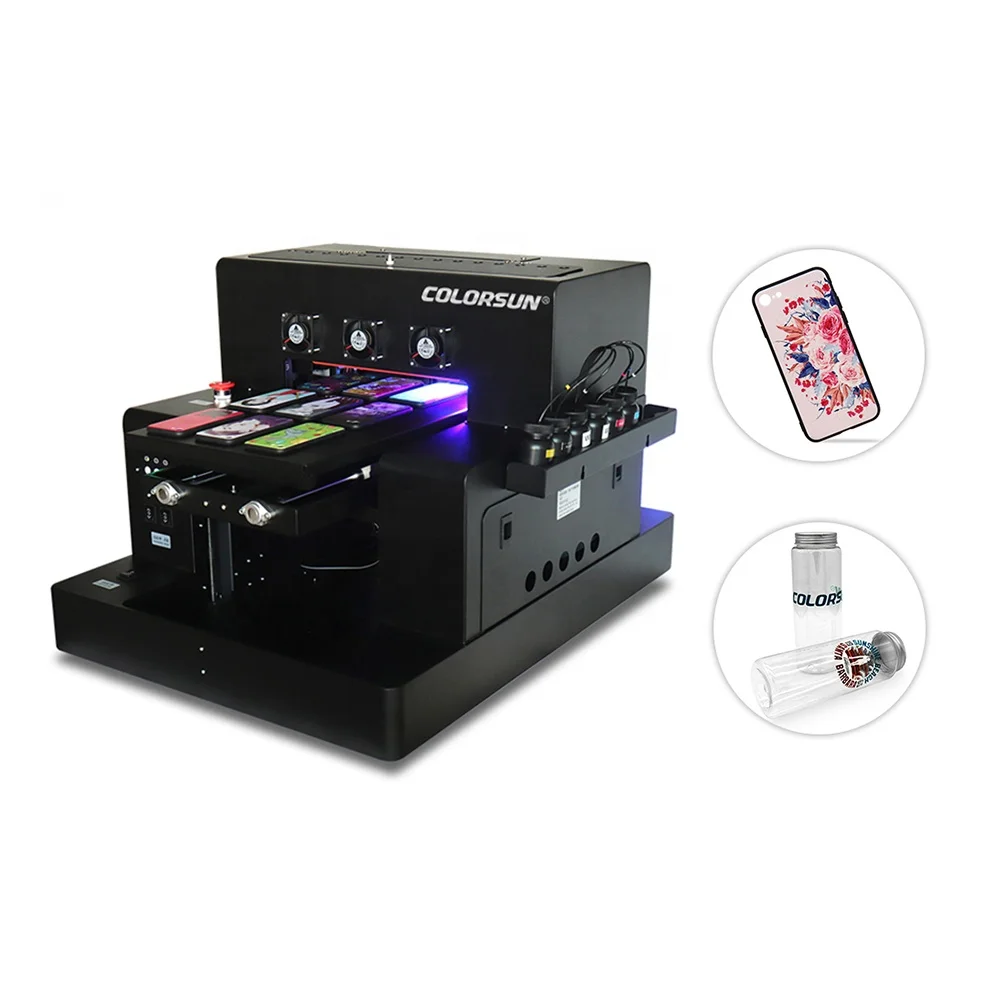 

2020 Full Automatic Digital inkjet A3 UV Printer (280*500mm) for Epson L1800 Phone case Bottle Cylinder UV led printer