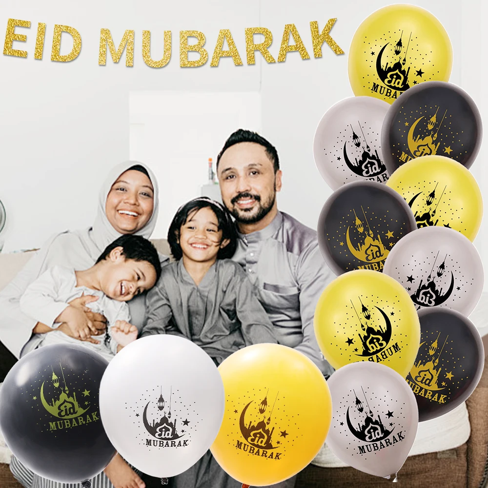 10pcs/lot Latex Balloon Eid Mubarak Metal Ramadan Balloons For Party Carnival Birthday Romantic Wedding Xmas Decoration Supplies
10pcs/lot Latex Balloon Eid Mubarak Metal Ramadan Balloons For Party Carnival Birthday Romantic Wedding Xmas Decoration Supplies