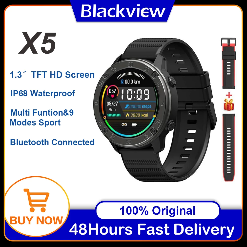 Blackview X5 Smartwatch Men Women Sport Smart Watch Blood Oxygen Heart Rate Monitor IP68 Waterproof Fitness Bracelet DIY Faces
Blackview X5 Smartwatch Men Women Sport Smart Watch Blood Oxygen Heart Rate Monitor IP68 Waterproof Fitness Bracelet DIY Faces