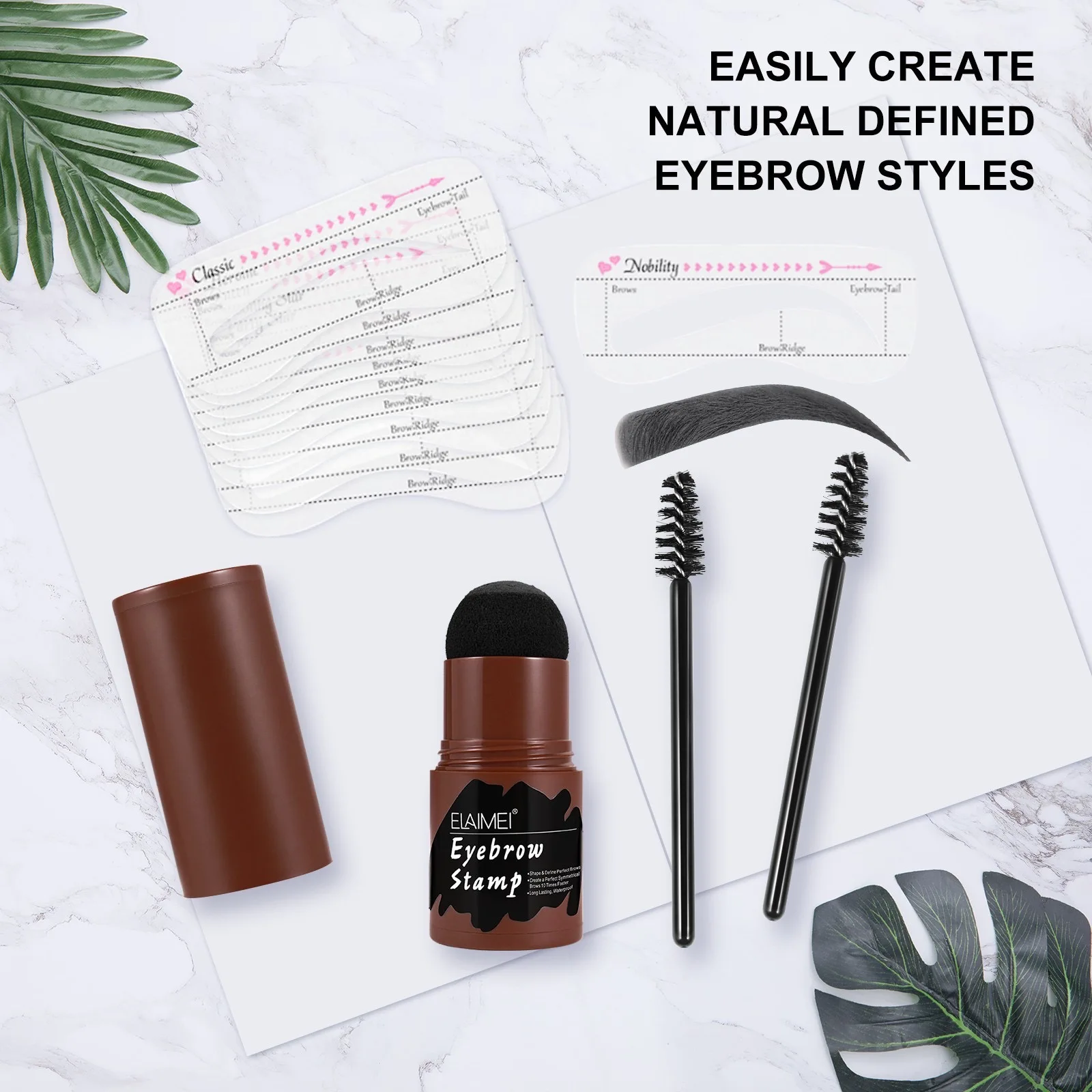 ELAIMEI Hairline contouring eyebrow Seal Stamp Shaping Kit Eyebrow Powder Seal Lazy Quick Draw Waterproof Long Lasting Natural
ELAIMEI Hairline contouring eyebrow Seal Stamp Shaping Kit Eyebrow Powder Seal Lazy Quick Draw Waterproof Long Lasting Natural
