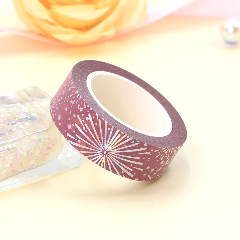 NEW 10pcs/Lot Purple Foil Fireworks Washi Tape Decorative Washi Tape Scrapbooking Masking Tape 15MM*10M
NEW 10pcs/Lot Purple Foil Fireworks Washi Tape Decorative Washi Tape Scrapbooking Masking Tape 15MM*10M