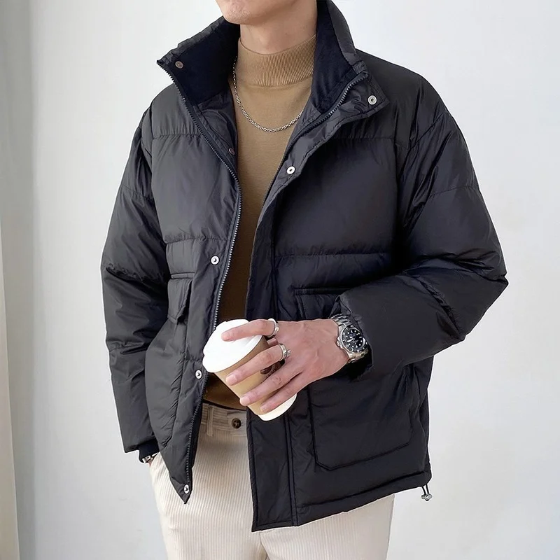 Winter Korean Down Jackets for Men's Fashion Short Loose Parkas Thick Warm Overcoat Casual Business Coat Streetwear Men Clothing
Winter Korean Down Jackets for Men's Fashion Short Loose Parkas Thick Warm Overcoat Casual Business Coat Streetwear Men Clothing