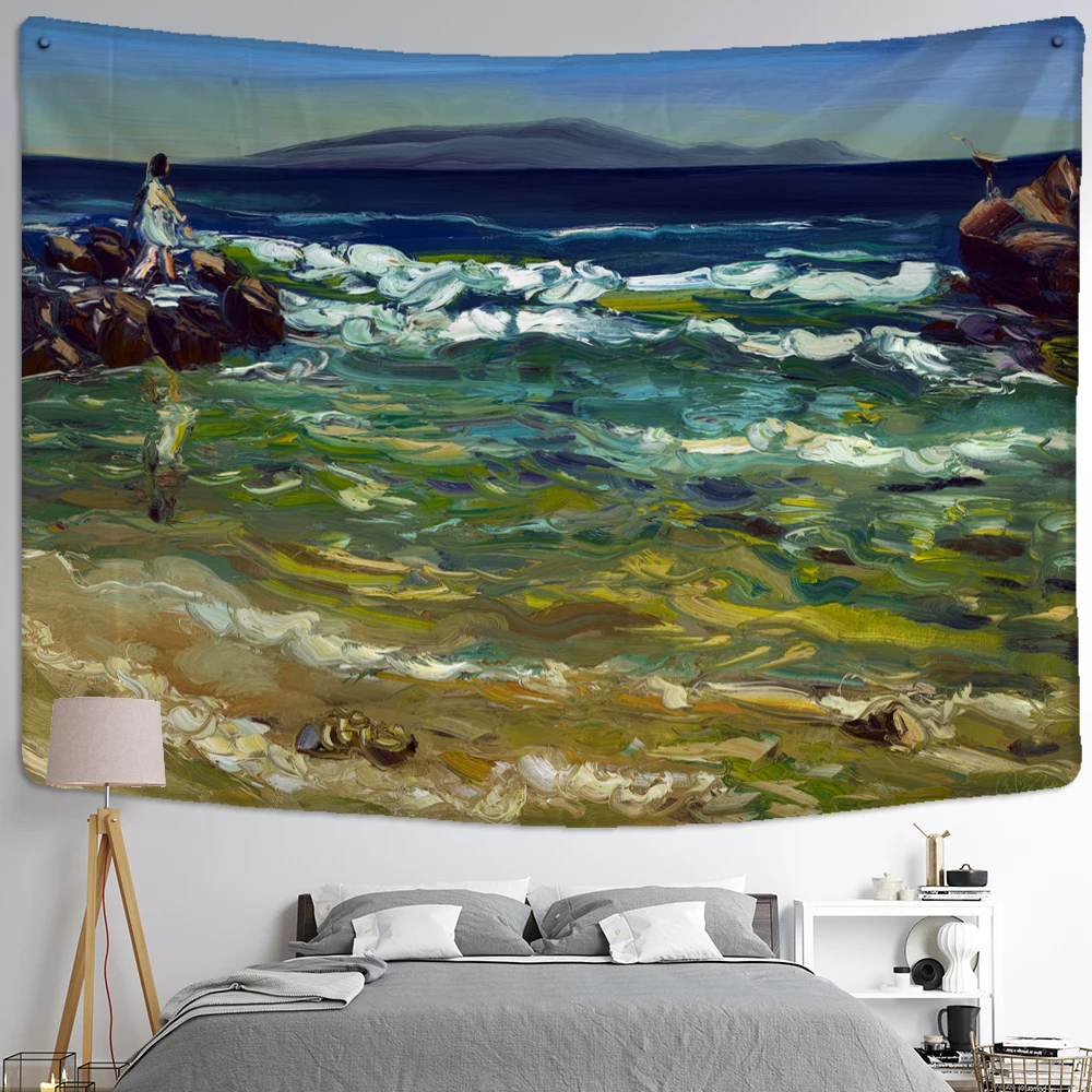 Nordic Style Illustration Tapestry Oil Painting Hanging Bohemian Aesthetics Room Mysterious Abstract Art Dormitory Home Decor
Nordic Style Illustration Tapestry Oil Painting Hanging Bohemian Aesthetics Room Mysterious Abstract Art Dormitory Home Decor
