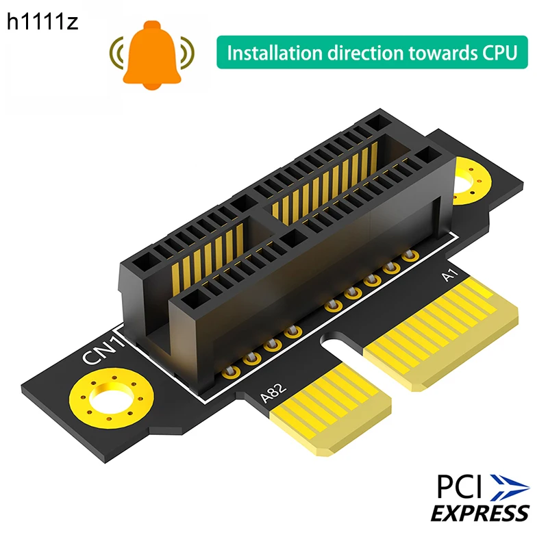Переходник PCIE X1 3 0 дюйма 90 градусов с наружной резьбы на внутреннюю PCI Express 1X