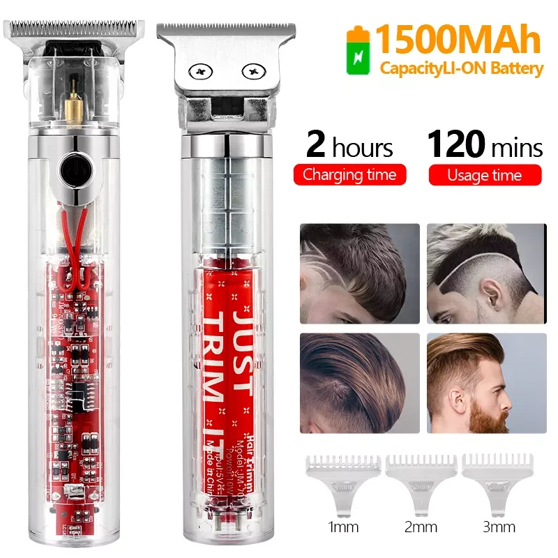 New Electric Hair Clipper Transparent Body Hair Trimmer for Men Professional USB Rechargeable 0mm Hair Cut Machine Electric
New Electric Hair Clipper Transparent Body Hair Trimmer for Men Professional USB Rechargeable 0mm Hair Cut Machine Electric