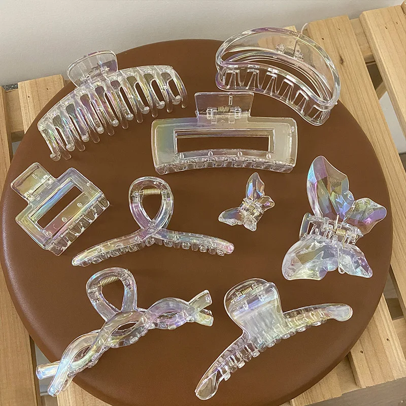 Novel Women Hair Claw Korean Style Transparent Plastic Headband Hairpins Ponytail Claw Clip Crab Hair Accessories Headwear
Novel Women Hair Claw Korean Style Transparent Plastic Headband Hairpins Ponytail Claw Clip Crab Hair Accessories Headwear