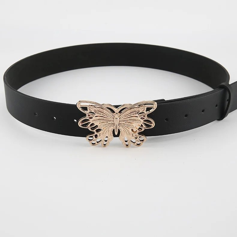 Butterfly Buckle Black Belts For Women Casual Fashion Y2K Waist Belt Female Pu Leather Hiphop Street Solid Waistband Jeans Pants
Butterfly Buckle Black Belts For Women Casual Fashion Y2K Waist Belt Female Pu Leather Hiphop Street Solid Waistband Jeans Pants