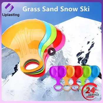 Non-slip Sledge Snow Slider Plastic Easy To control Grass Sand Snow Ski Oversized Handle Thicker Sleigh Ski Board Snow Equipment