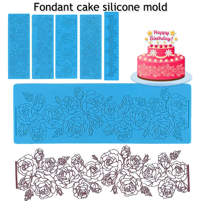 Cake Stencil Silicone Mold Cakes Boder Stencils Leaf Flower Lace Pad Cake Decoration Fondant Mold Food Grade Silicone Mould
Cake Stencil Silicone Mold Cakes Boder Stencils Leaf Flower Lace Pad Cake Decoration Fondant Mold Food Grade Silicone Mould