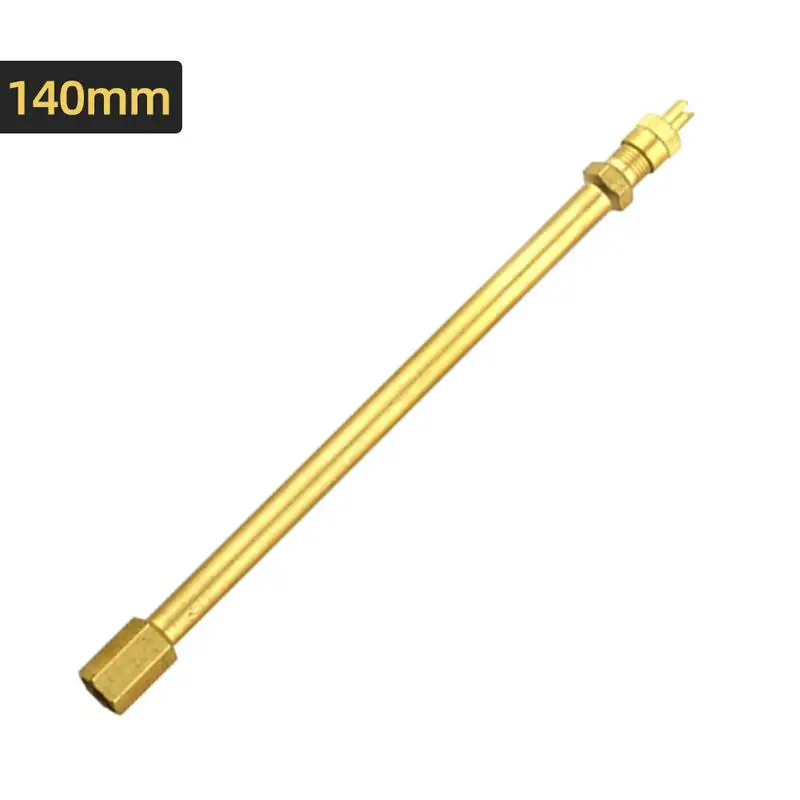 

Tire Valve Extension Adapter Brass Valve Stem Extension Pole Valve Extender Stem Inflation Straight Pole For Car Trailer