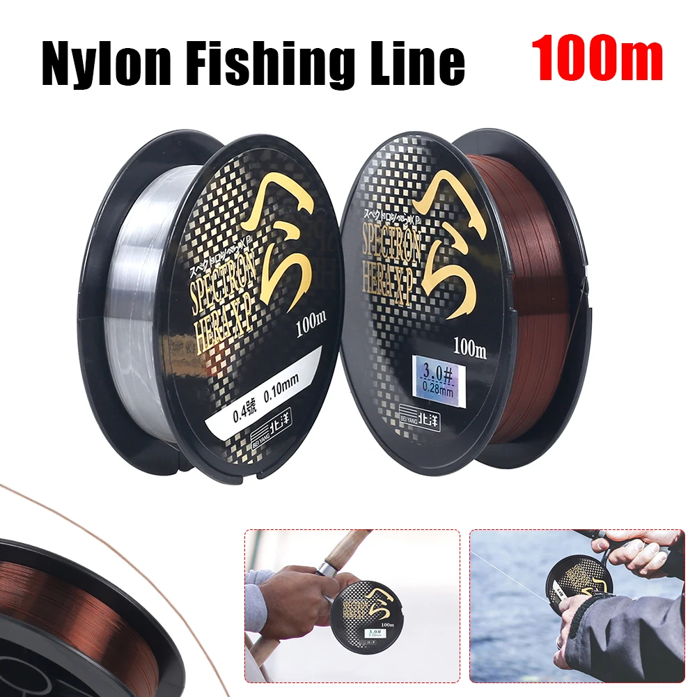 2 Color 100m Fishing Line Nylon Monofilament Line 4.2LB-17.4LB Strong Abrasion Resistant Fishing Wire Carp Bass Sea Fishing Line
2 Color 100m Fishing Line Nylon Monofilament Line 4.2LB-17.4LB Strong Abrasion Resistant Fishing Wire Carp Bass Sea Fishing Line
