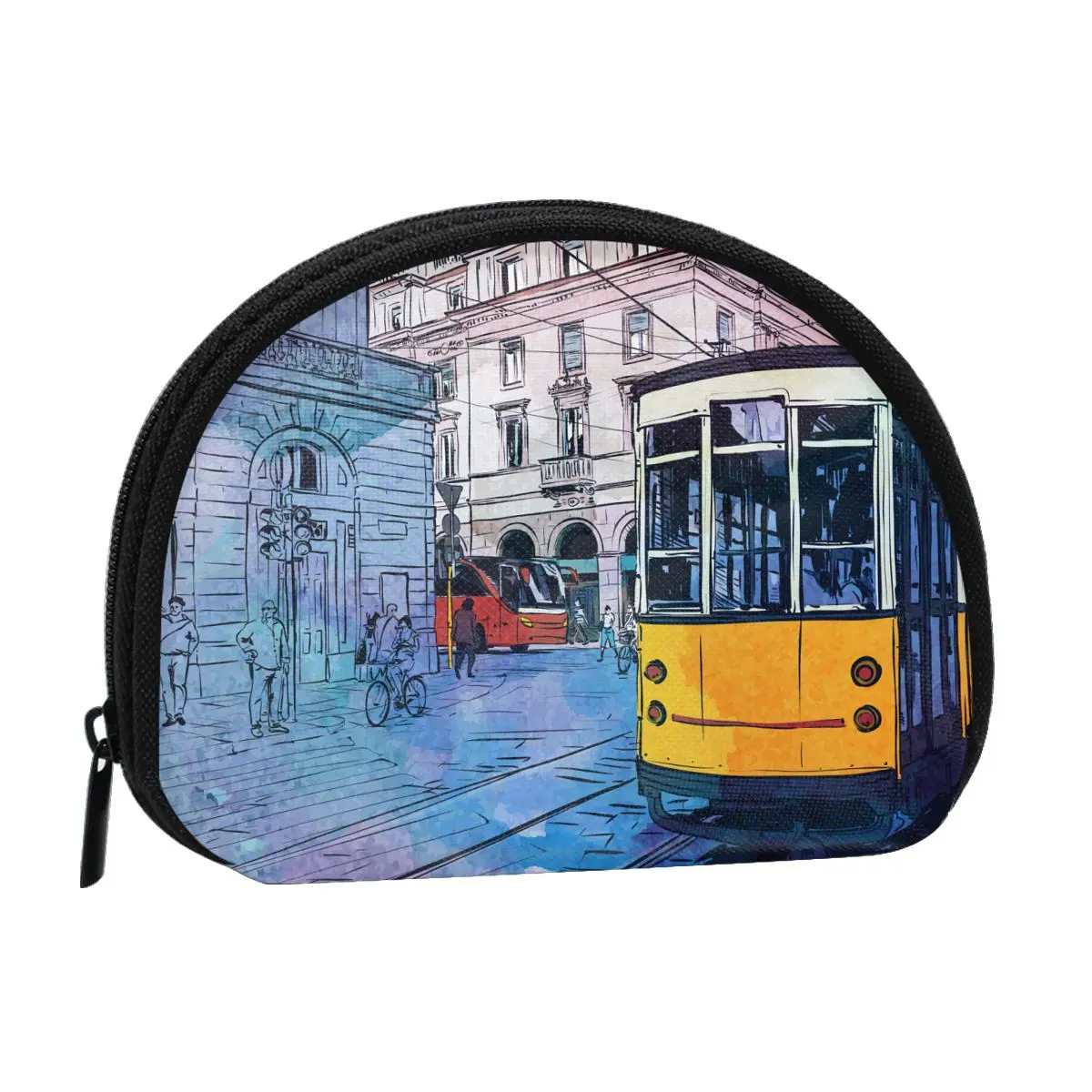 Watercolor Old Tram Sweet Town Classic Style Wallet Genuine Wallets Short Purse Card Holder Wallet Woman
Watercolor Old Tram Sweet Town Classic Style Wallet Genuine Wallets Short Purse Card Holder Wallet Woman