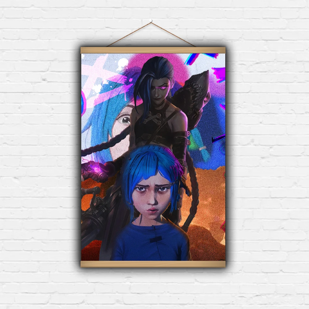 Jinx Powder LOL Arcane Game TV Series Animation League Legends Scroll Painting Poster Decorative Tapestry Design Creativity Wall
Jinx Powder LOL Arcane Game TV Series Animation League Legends Scroll Painting Poster Decorative Tapestry Design Creativity Wall