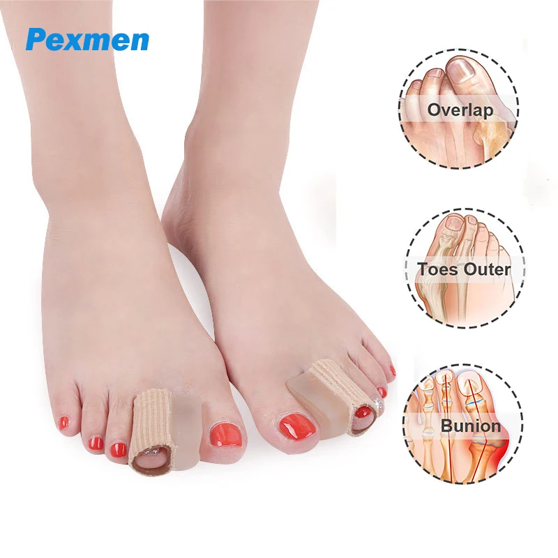 Pexmen Gel Toe Separators Large and Medium Toe Bunion Corrector Prevent Big Blisters Corns Drifting Inwards Toes Straightener
Pexmen Gel Toe Separators Large and Medium Toe Bunion Corrector Prevent Big Blisters Corns Drifting Inwards Toes Straightener