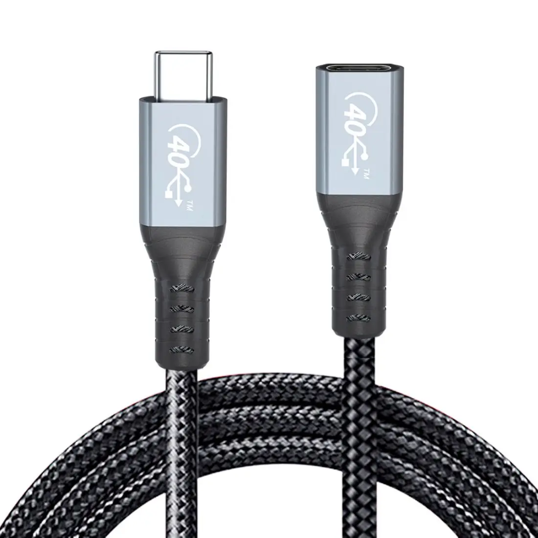 

ChenYang CY USB4 USB-C Extension Cable Male to Female 40Gbps with 100W Charging and 8K@60Hz Compatible with Thunderbolt3/4
