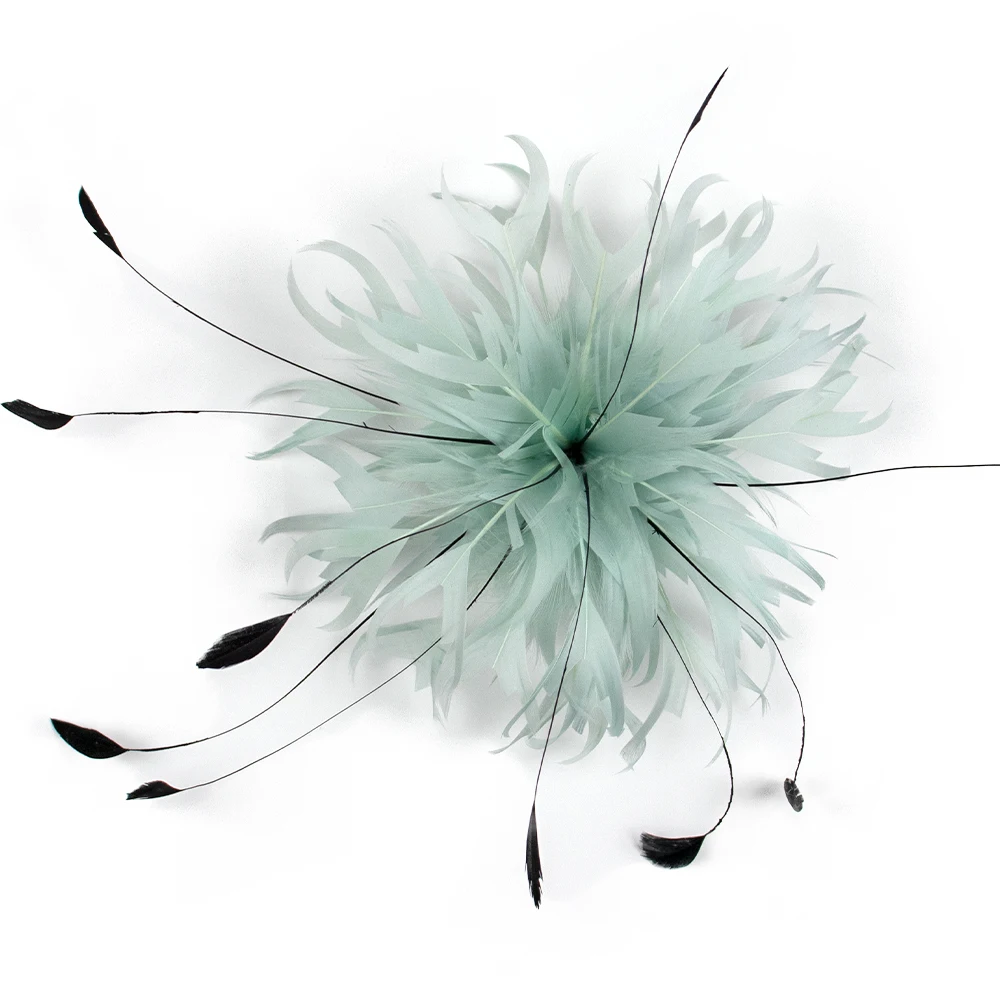 

Дизайнерская Классическая Брошь в виде пера, искусственная синяя шпилька для волос, булавка для шляпы для женщин, броши на лацкан, свадебное украшение