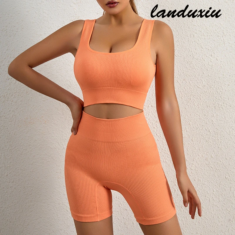 Landuxiu Shockproof Running Gathered Underwear Women's Fitness Yoga Bra Rimless Beautiful Back Outer Wearing Sports Vest Set
Landuxiu Shockproof Running Gathered Underwear Women's Fitness Yoga Bra Rimless Beautiful Back Outer Wearing Sports Vest Set
