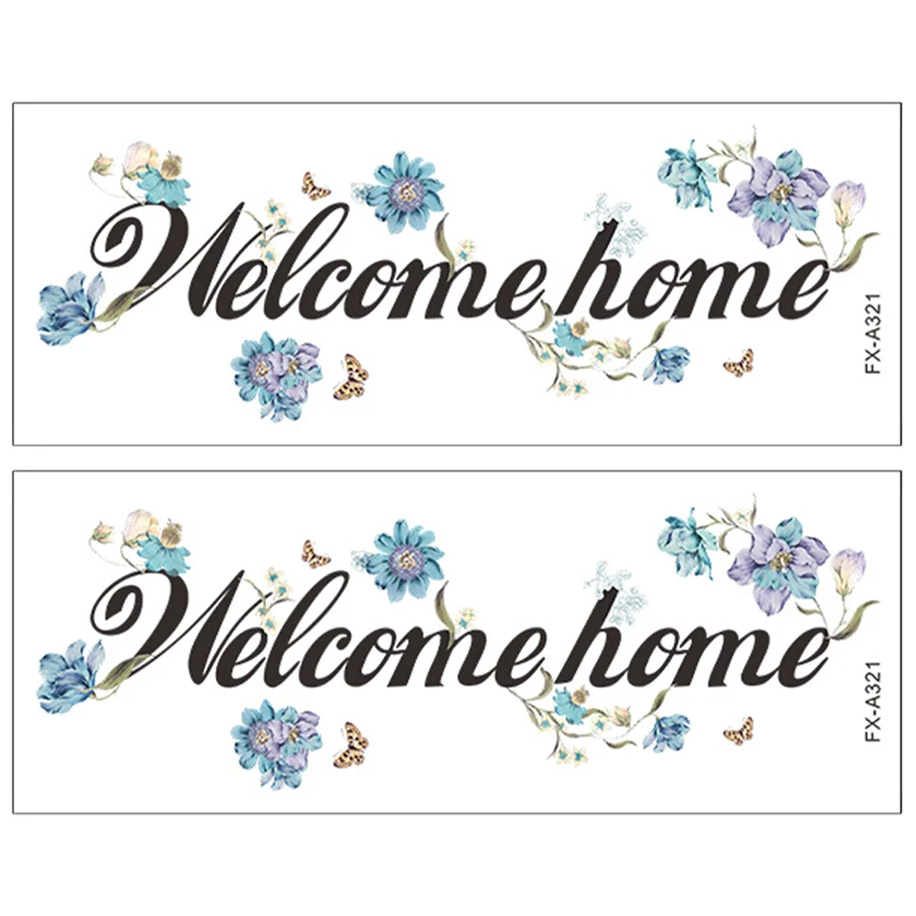 2 Sets Home Decor Wall Stickers Welcome Decals Peel And Flower Self-adhesive Pvc Decorative
2 Sets Home Decor Wall Stickers Welcome Decals Peel And Flower Self-adhesive Pvc Decorative