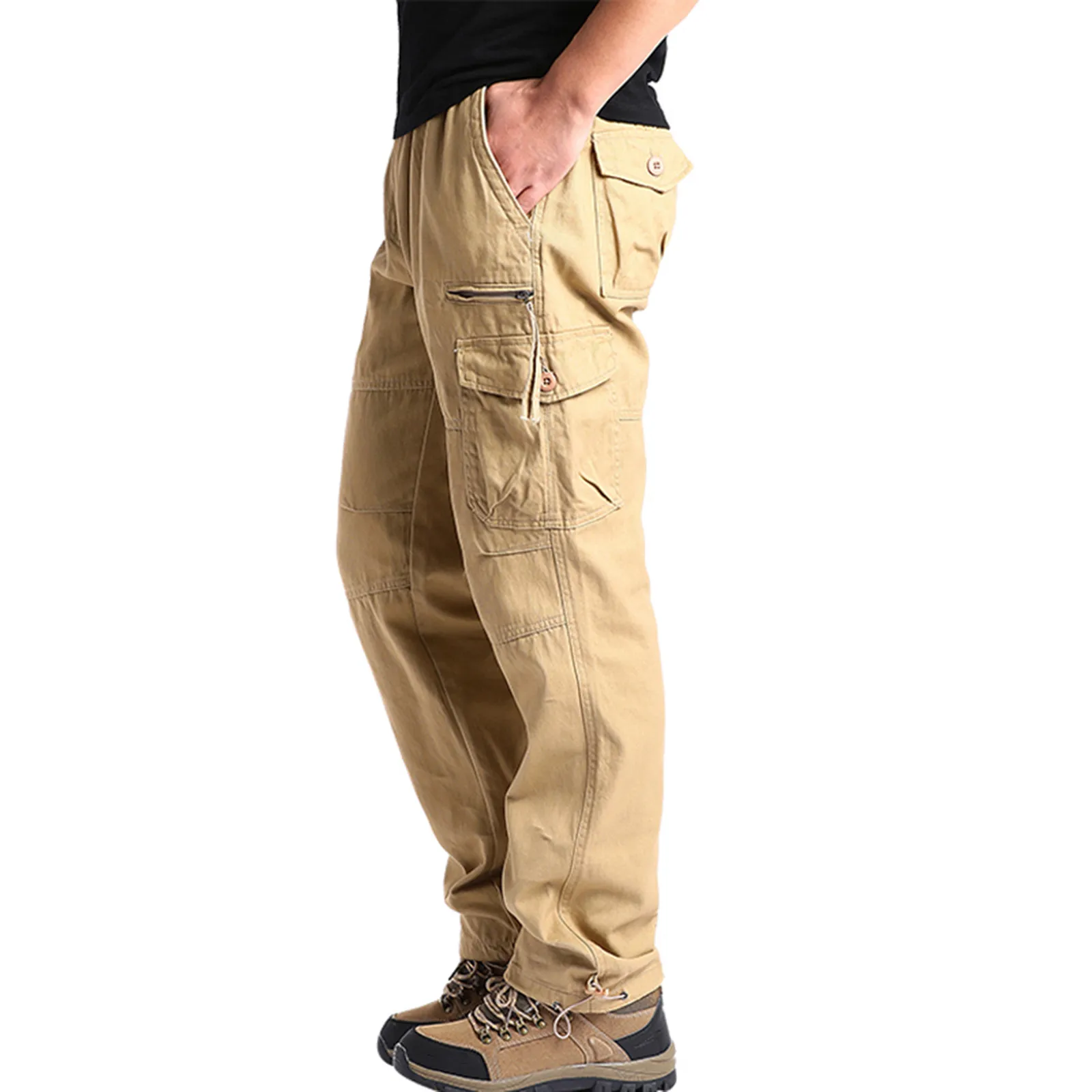 Mens Relaxed Fit Cargo Pants Mens Fashion Casual Multi Pocket Zipper Buckle Male Cargo Pants Outdoor Pants Tooling Pants
Mens Relaxed Fit Cargo Pants Mens Fashion Casual Multi Pocket Zipper Buckle Male Cargo Pants Outdoor Pants Tooling Pants