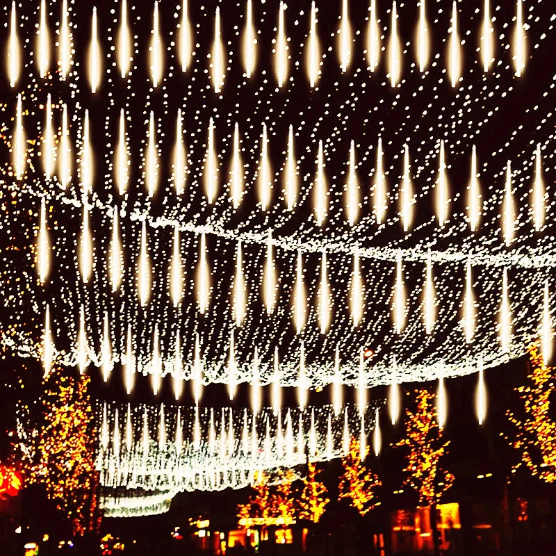 30/50cm 8 Tubes Waterproof Meteor Shower Rain Led String Lights Outdoor Christmas Decoration for Home Tree Lamps Wedding Decor
30/50cm 8 Tubes Waterproof Meteor Shower Rain Led String Lights Outdoor Christmas Decoration for Home Tree Lamps Wedding Decor