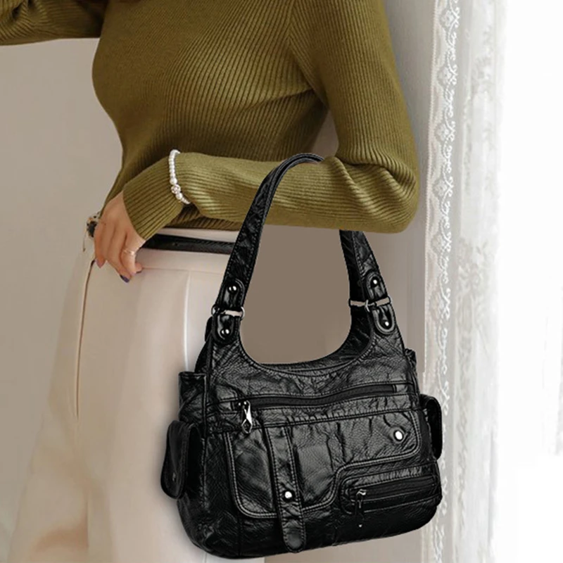 Soft PU Leather Handbags High Quality Women Bag 2023 Casual Female Messenger Shoulder Bags Simple All-Match Lady Crossbody Bags
Soft PU Leather Handbags High Quality Women Bag 2023 Casual Female Messenger Shoulder Bags Simple All-Match Lady Crossbody Bags