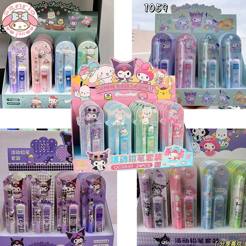 Механический карандаш Sanrio 12/24 шт., Melody Kuromi Cinnamoroll почтовый карандаш, милые канцелярские принадлежности для студентов, автоматический карандаш 0,5 мм
Механический карандаш Sanrio 12/24 шт., Melody Kuromi Cinnamoroll почтовый карандаш, милые канцелярские принадлежности для студентов, автоматический карандаш 0,5 мм