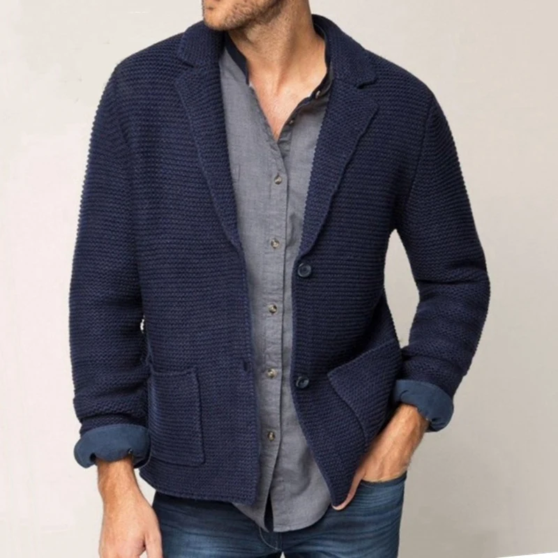 2022 Winter Leisure Mens Sweatercoat Solid Color Long Sleeve Turn-down Collar Button-up Knitting Cardigans Men Vintage Knit Coat
2022 Winter Leisure Mens Sweatercoat Solid Color Long Sleeve Turn-down Collar Button-up Knitting Cardigans Men Vintage Knit Coat