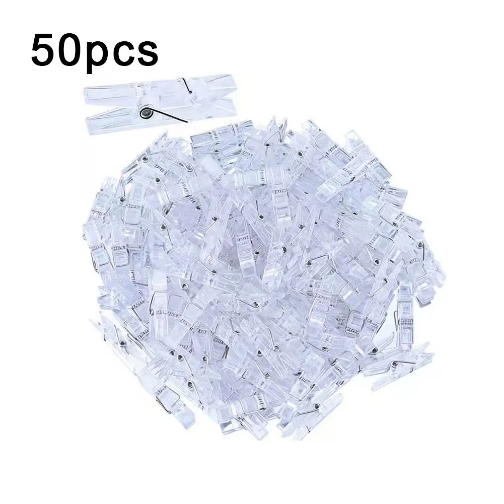 50pcs Mini Photo Clip Clothes Hanging Hook Home Decoration DIY Craft Firmly Portable Reusable Plastic Easy Operate Party Favor
50pcs Mini Photo Clip Clothes Hanging Hook Home Decoration DIY Craft Firmly Portable Reusable Plastic Easy Operate Party Favor