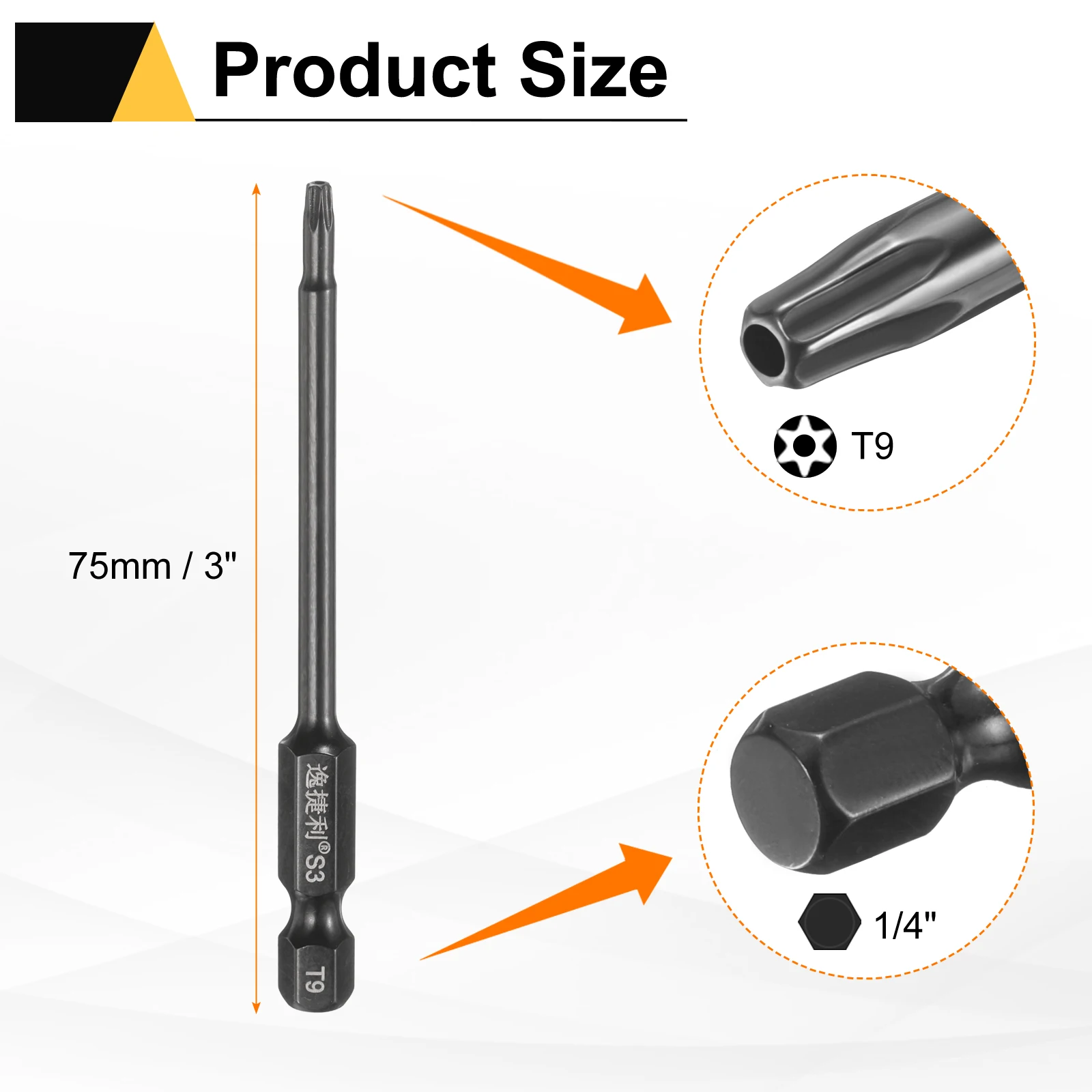 UXCELL Стальные биты для отвертки Torx 1/4", набор из 10 штук
UXCELL Стальные биты для отвертки Torx 1/4", набор из 10 штук